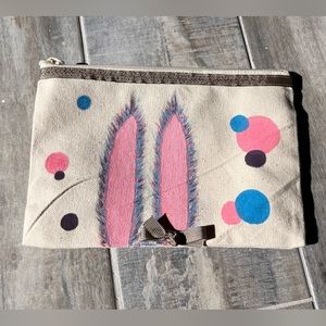Makeup/pencil bags with hand painted details